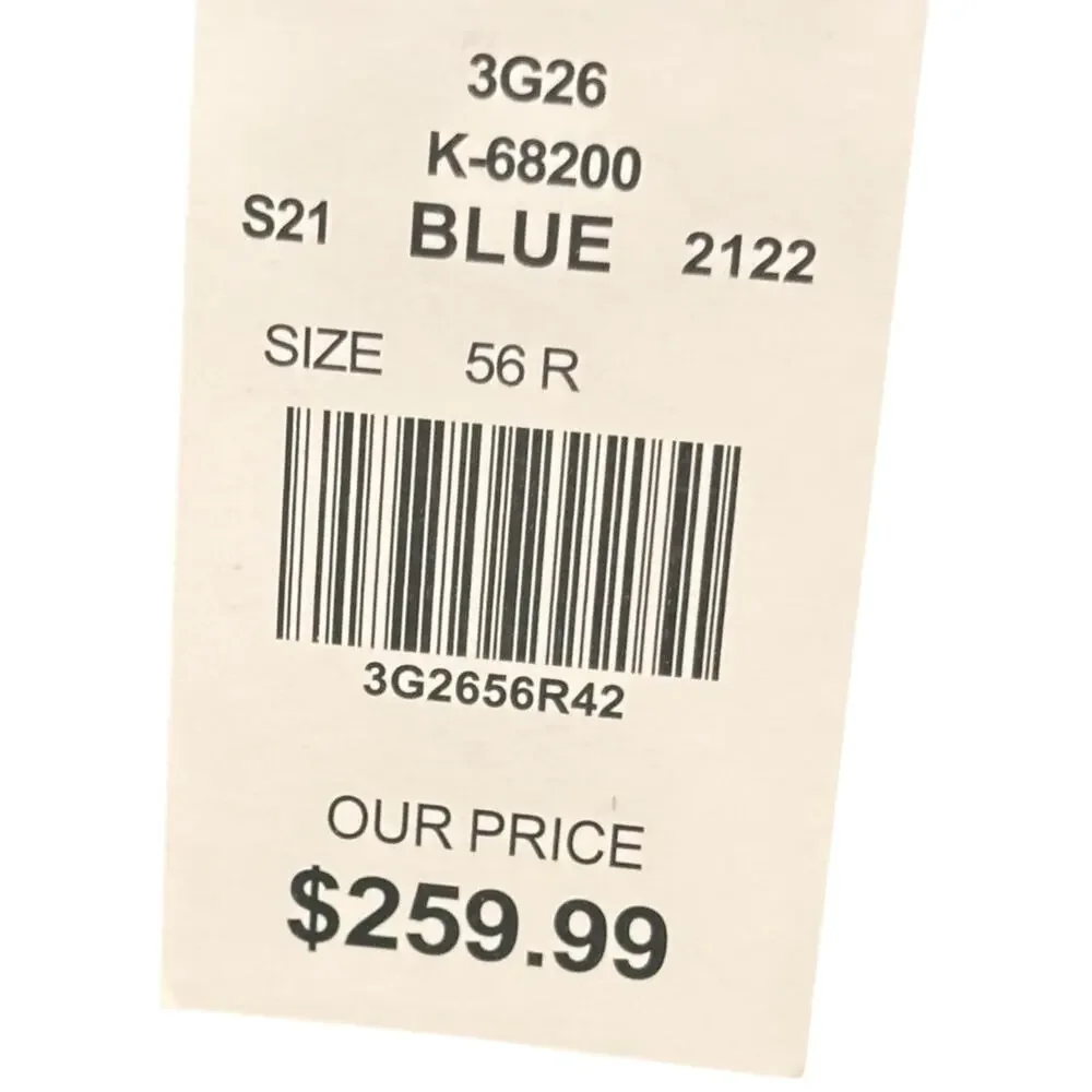 Bocaccio Uomo Paris Blue Check Stretch Blazer Sport Coat R56 W50 Business Modern